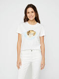 Pieces COTON IMPRIMÉ ANGE T-SHIRT, Bright White, highres - 17104196_BrightWhite_765874_003.jpg