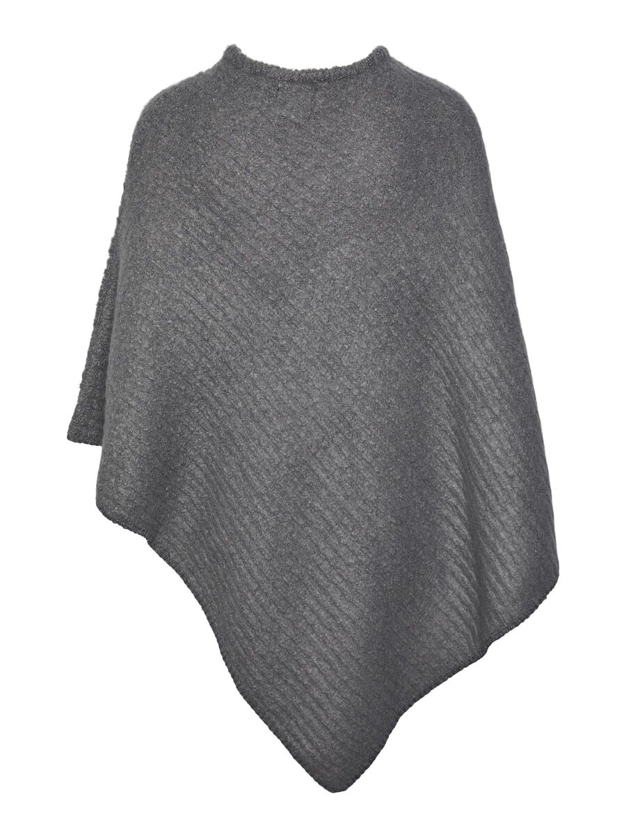 Pieces PCPYRON PONCHO, Medium Grey Melange, highres - 17143706_MediumGreyMelange_002.jpg