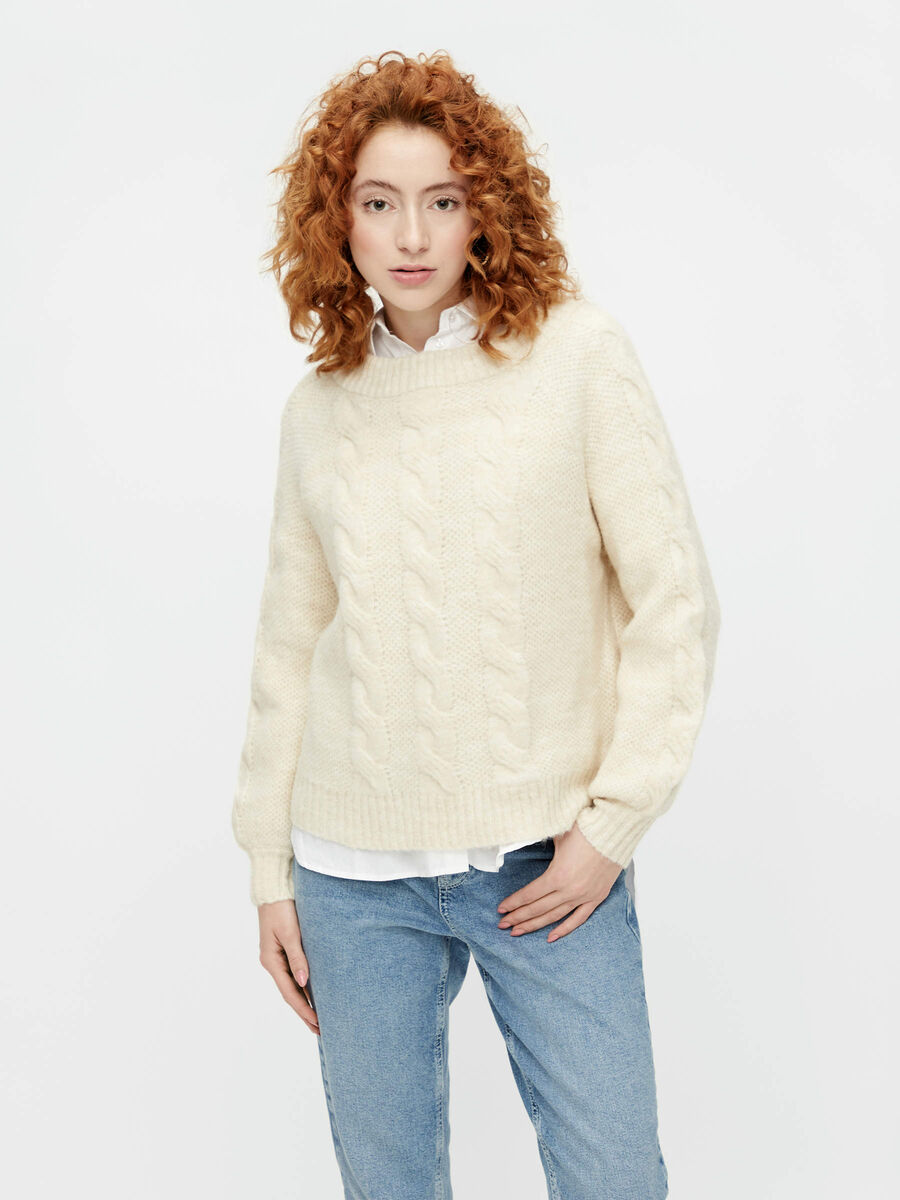 Pieces PULLOVER A MAGLIA, Whitecap Gray, highres - 17107274_WhitecapGray_003.jpg