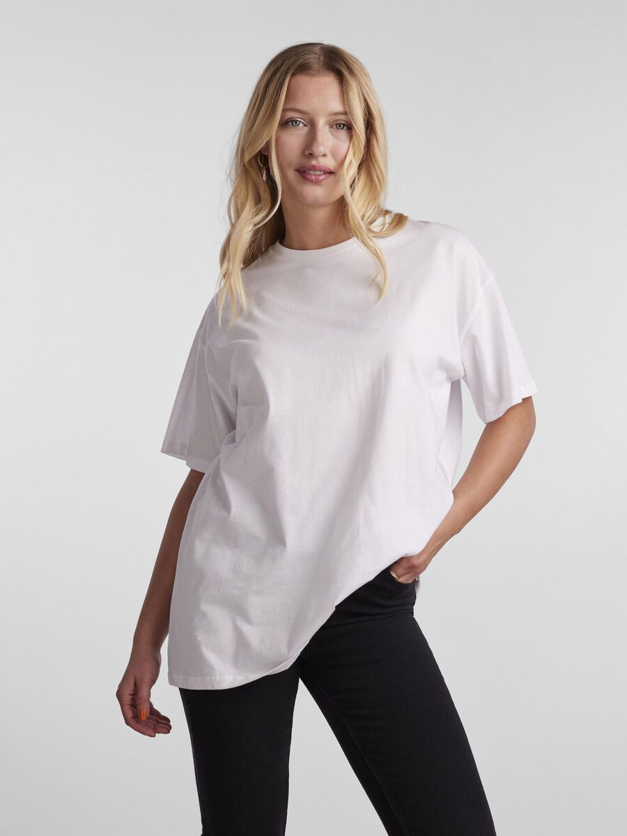 Pieces T-SHIRT, Bright White, highres - 17124532_BrightWhite_003.jpg