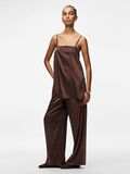 Product image thumbnail - PCJYTTA SATIN STRAP TOP, Hot Fudge | 4