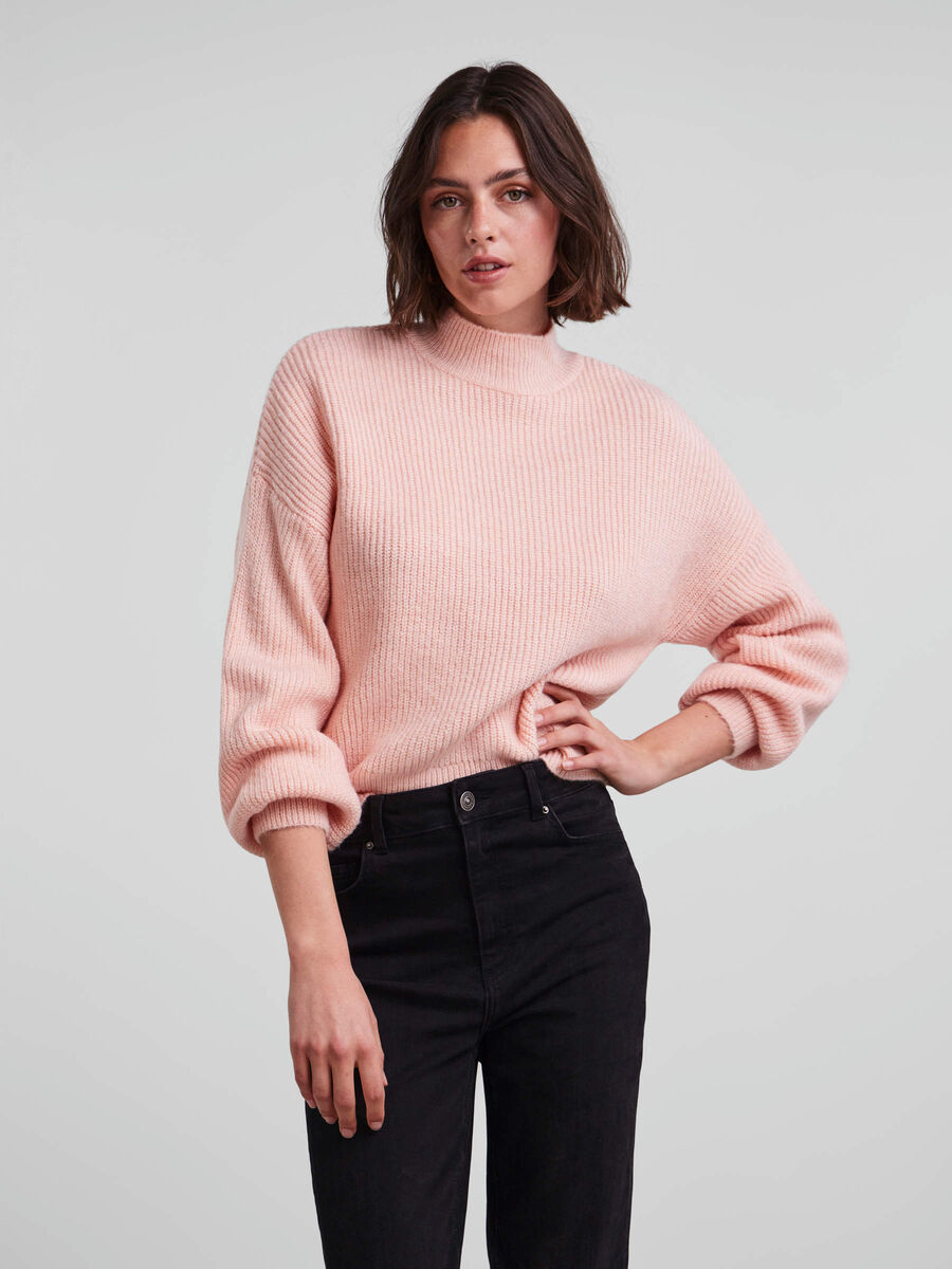 Pieces PCANIRA KNITTED PULLOVER, Crystal Rose, highres - 17131491_CrystalRose_003.jpg