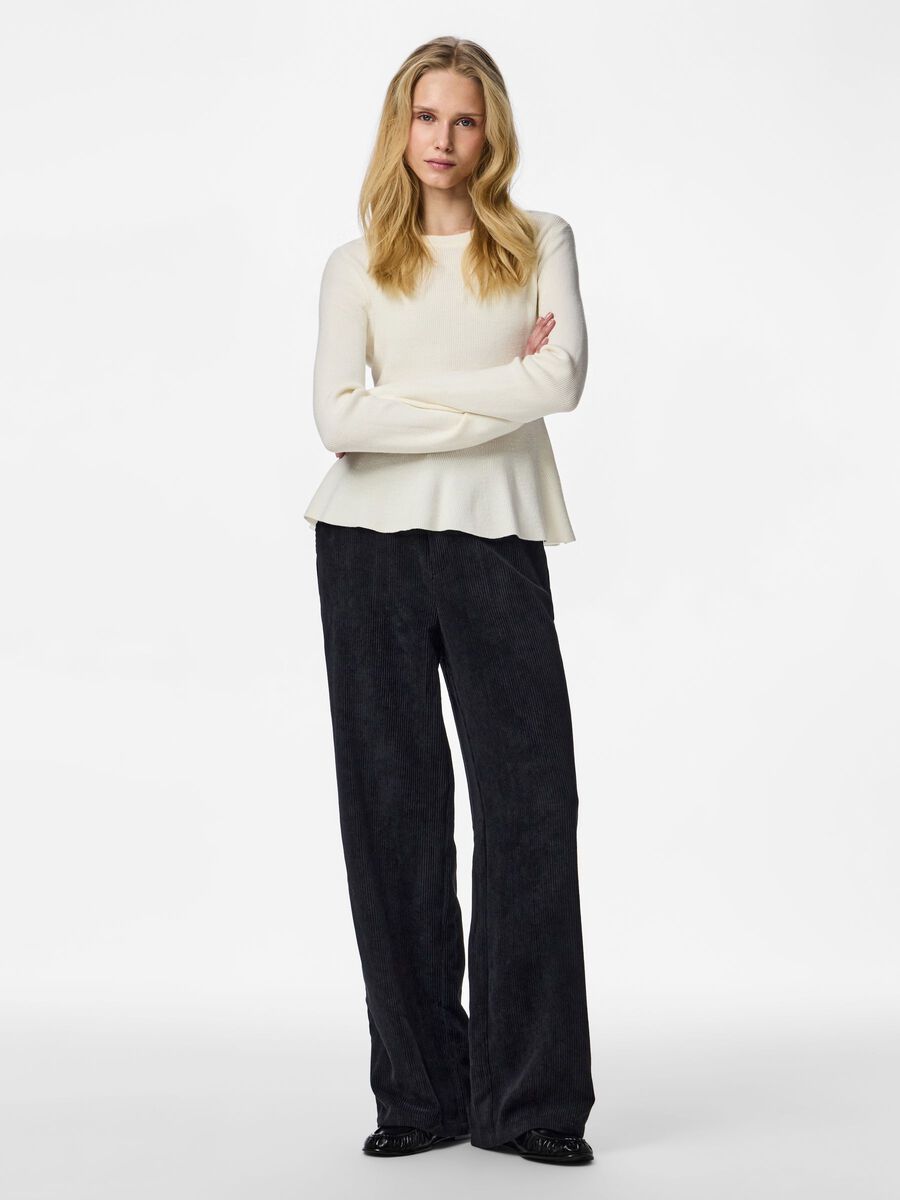 Carousel image - PCJAN STRICKPULLOVER, Cloud Dancer | 3