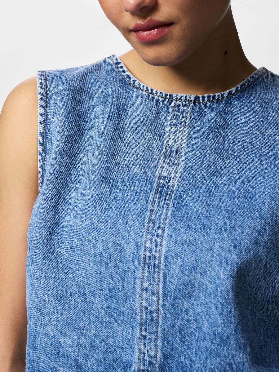 Carousel image - PCSKY TOPP, Medium Blue Denim | 4