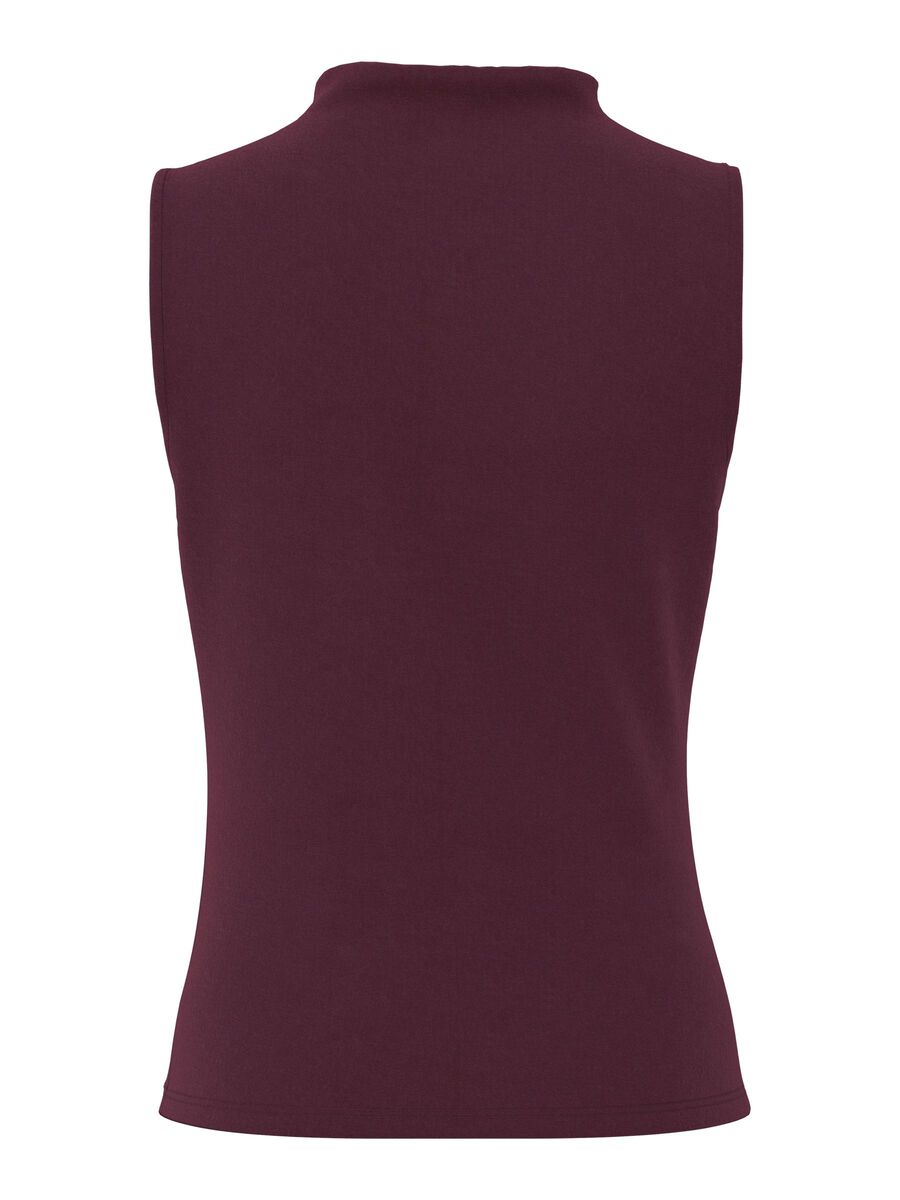Carousel image - PCMADISON DRAPED  SLEEVELESS TOP, Winetasting | 6