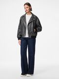 Pieces PCFEMMA VESTE EN CUIR, Concrete Grey, highres - 17160644_ConcreteGrey_005.jpg
