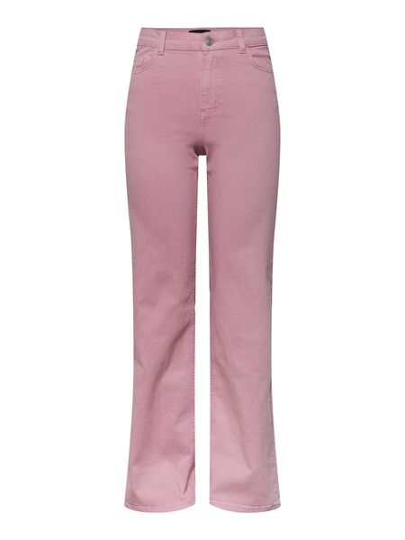 Pieces PCPEGGY WIDE LEG JEANS, Begonia Pink, highres - 17133448_BegoniaPink_001.jpg