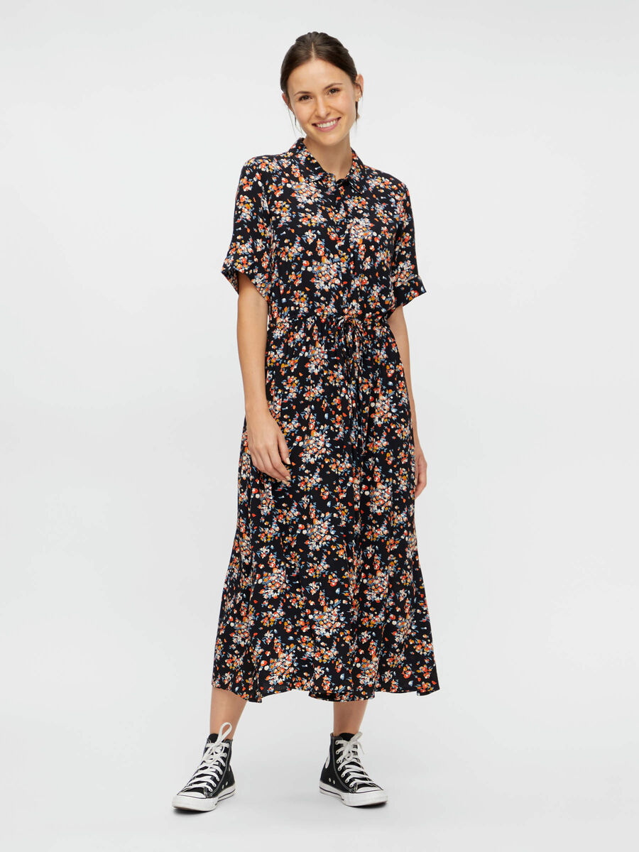 Carousel image - TRYCKT MIDIKL&Auml;NNING, Black | 3