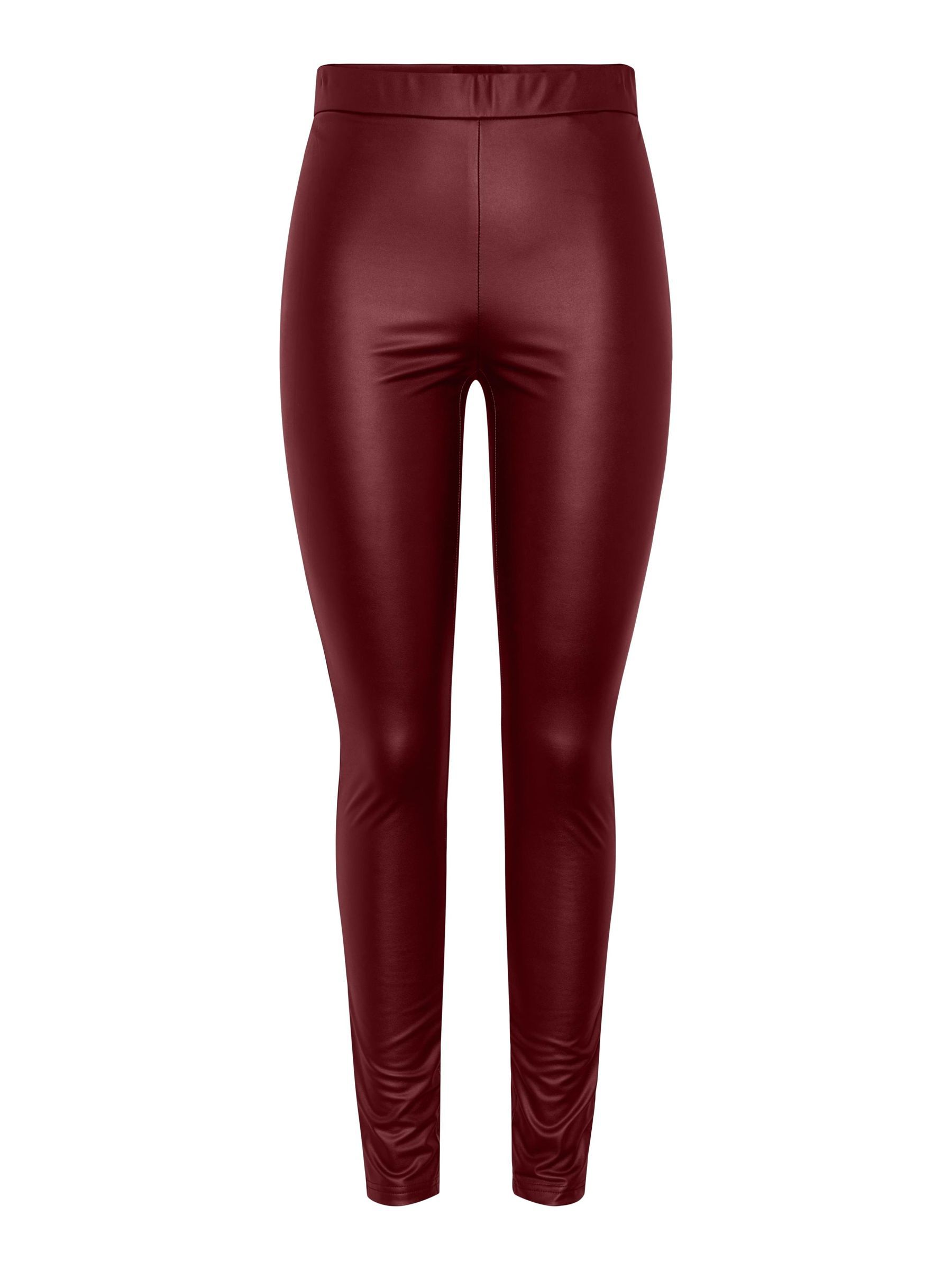 Faux leather red best sale leggings