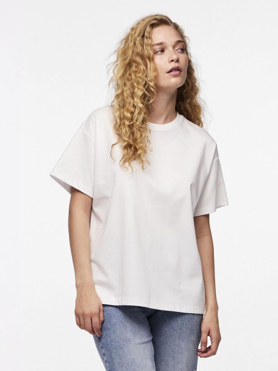 Pieces PCSKYLAR OVERSIZED T-SHIRT, Bright White, highres - 17146654_BrightWhite_003.jpg