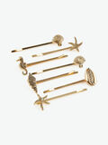 Pieces SHELL EARRINGS, Gold Colour, highres - 17084802_GoldColour_001.jpg