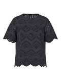 Product image thumbnail - PCVILDE SHIRT MET KORTE MOUWEN, Black | 1