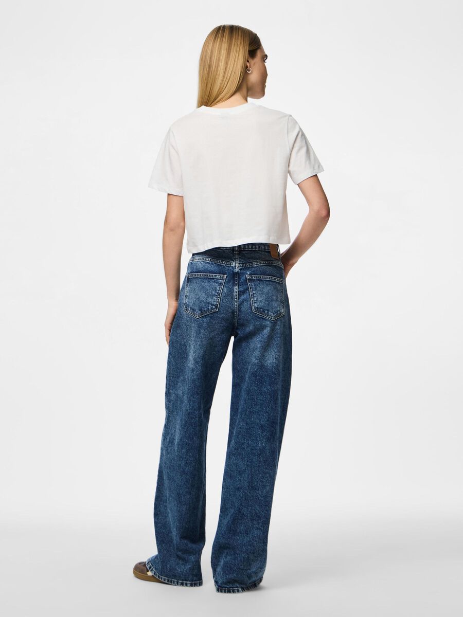 Pieces PCSARA T-SHIRT COURT, Bright White, highres - 17146319_BrightWhite_004.jpg