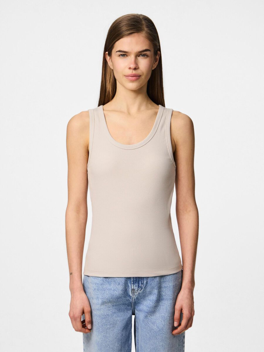Pieces PCMAY RIBBED TANK TOP, Silver Gray, highres - 17154484_SilverGray_003.jpg