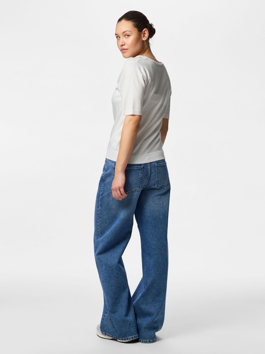 Product carousel image - PCNORA V-AUSSCHNITT STRICKJACKE, Cloud Dancer | 2