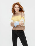 Pieces GESTREIFTER STRICKPULLOVER, Natural, highres - 17107787_Natural_811628_003.jpg