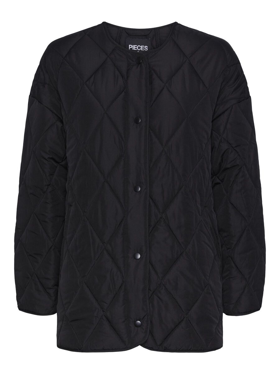 Pieces PCSTELLA QUILTED JACKET, Black, highres - 17146371_Black_001.jpg