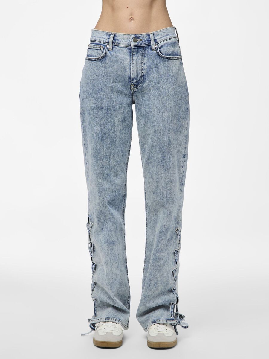 Pieces PCFENDA TMH JEAN DROIT, Light Blue Denim, highres - 17157752_LightBlueDenim_003.jpg