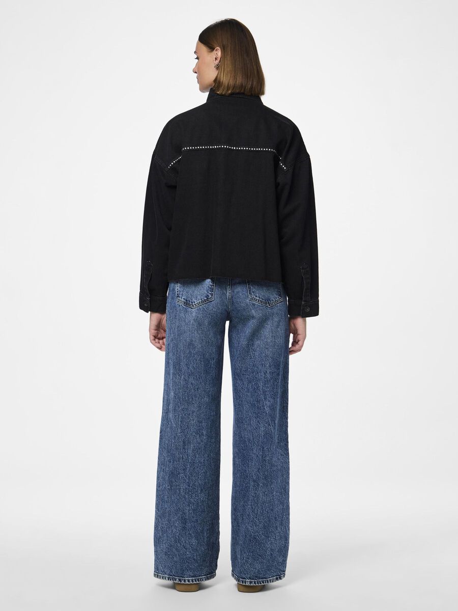 Pieces PCRICHA DENIM SHIRT, Black Denim, highres - 17152975_BlackDenim_004.jpg