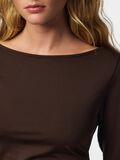 Product image thumbnail 4 PCMELLY BOATNECK TOP, Hot Fudge