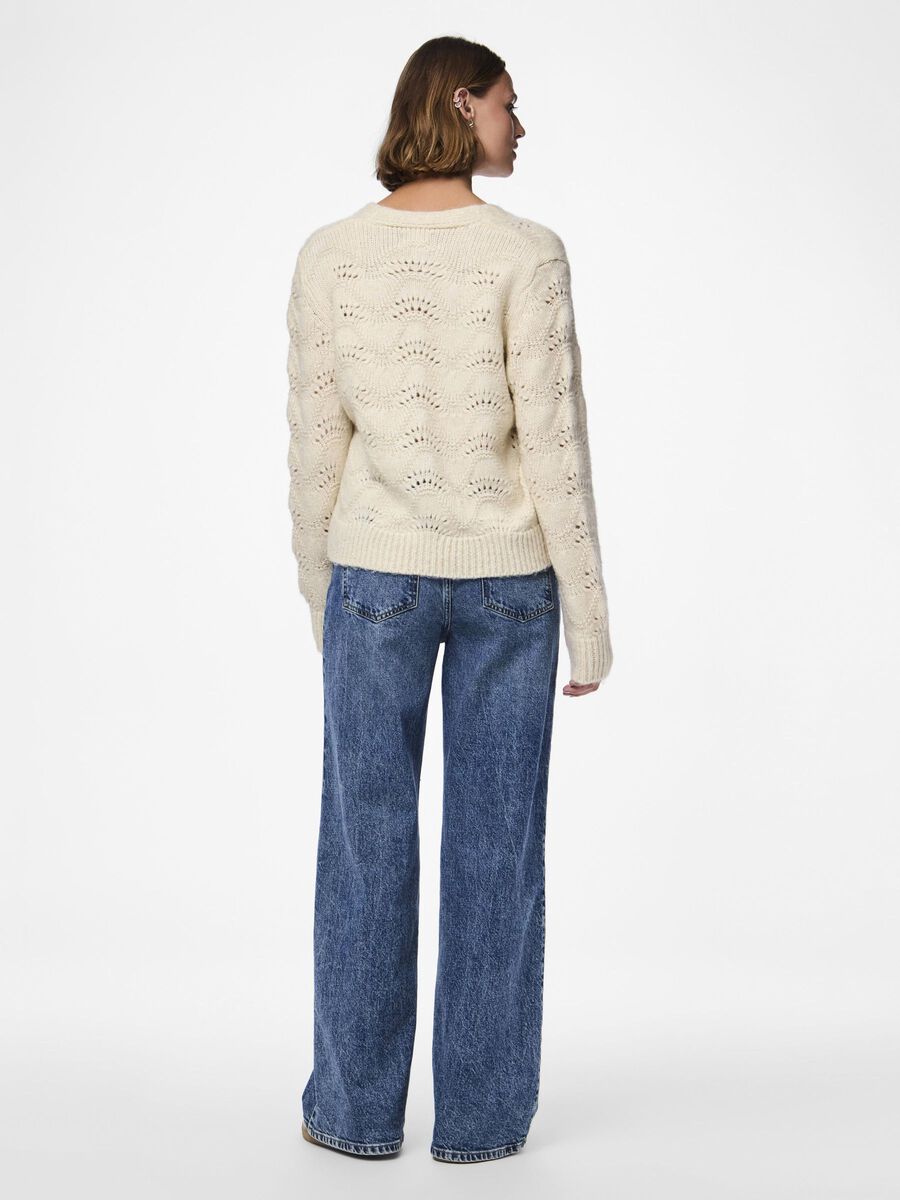 Pieces PCBIBBI KNITTED CARDIGAN, Whitecap Gray, highres - 17126616_WhitecapGray_004.jpg