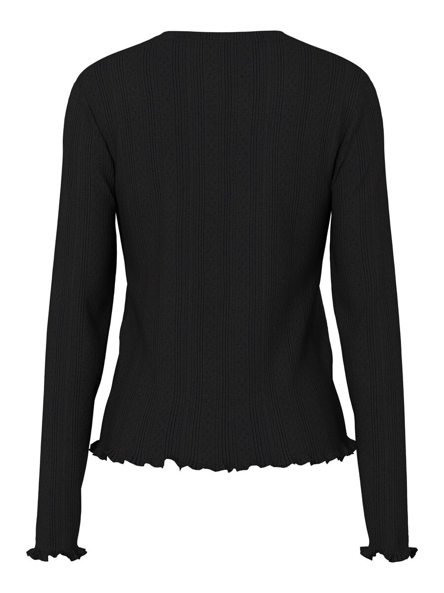 Pieces PCMARIE LÅNGÄRMAD TOPP, Black, highres - 17152052_Black_002.jpg