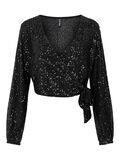 Pieces BLUSA INCROCIATA, Black, highres - 17109434_Black_001.jpg