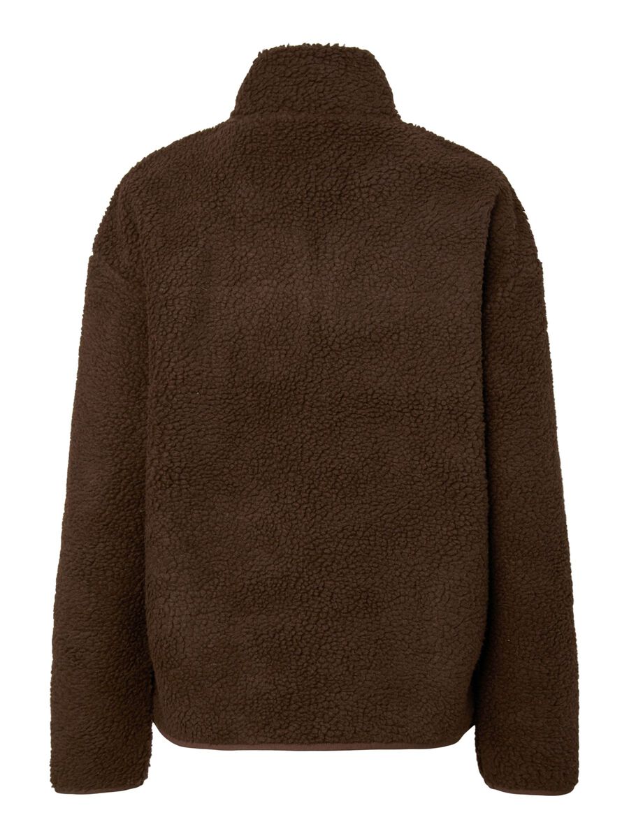 Carousel image - PCSADIA TEDDY JACKET, Hot Fudge | 6