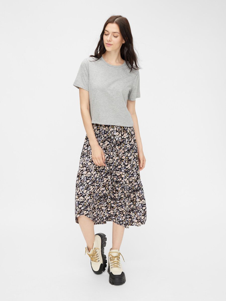 Carousel image - CROPPED TOP, Light Grey Melange | 3