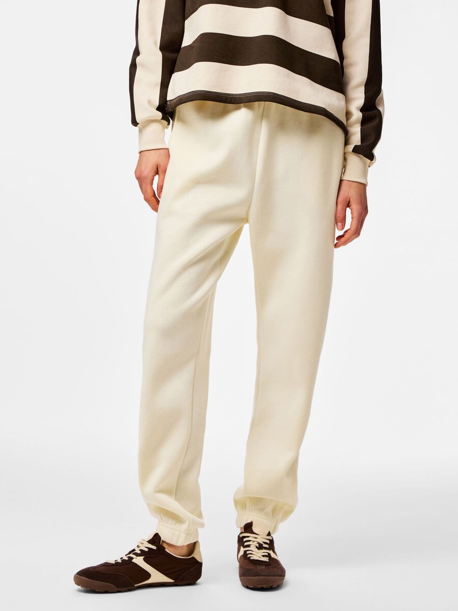 Product carousel image - PCCHILLI JOGGING EN MOLLETON, White Pepper | 1