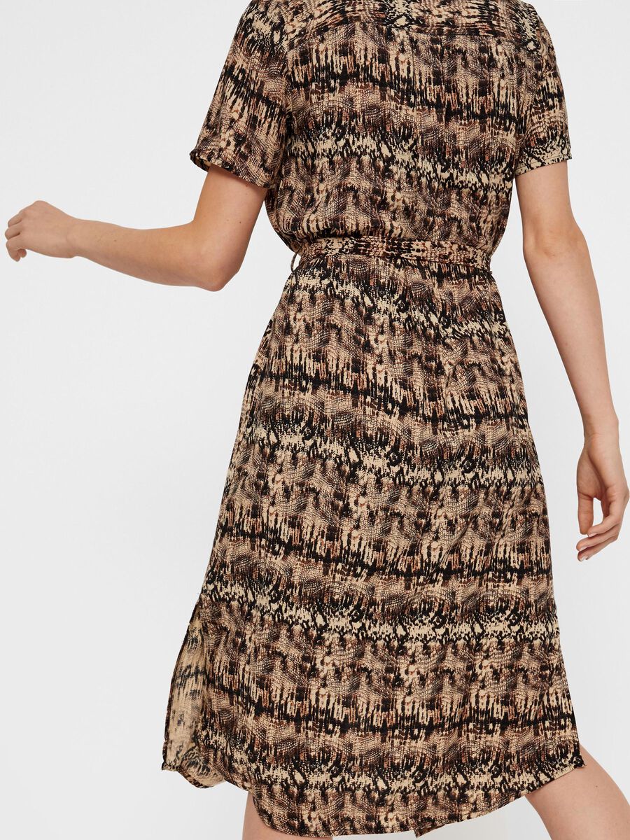 Carousel image - MIDI-LENGTH SHIRT DRESS, Almond Milk | 5