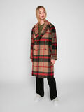 Pieces LONG CHECKED COAT, Camel, highres - 17090227_Camel_639523_003.jpg
