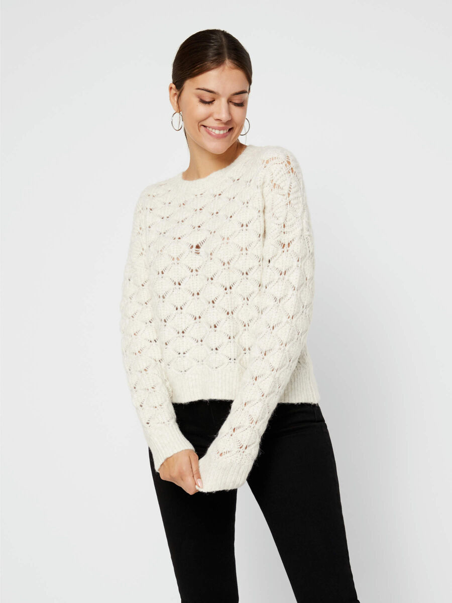 Pieces LOCHMUSTER DESIGN PULLOVER, Cloud Dancer, highres - 17105270_CloudDancer_003.jpg