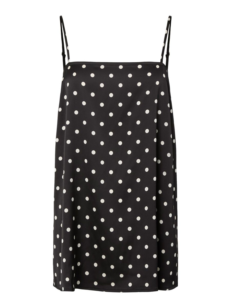 Product carousel image - PCJYTTA SATIN STROPTOP, Black | 2