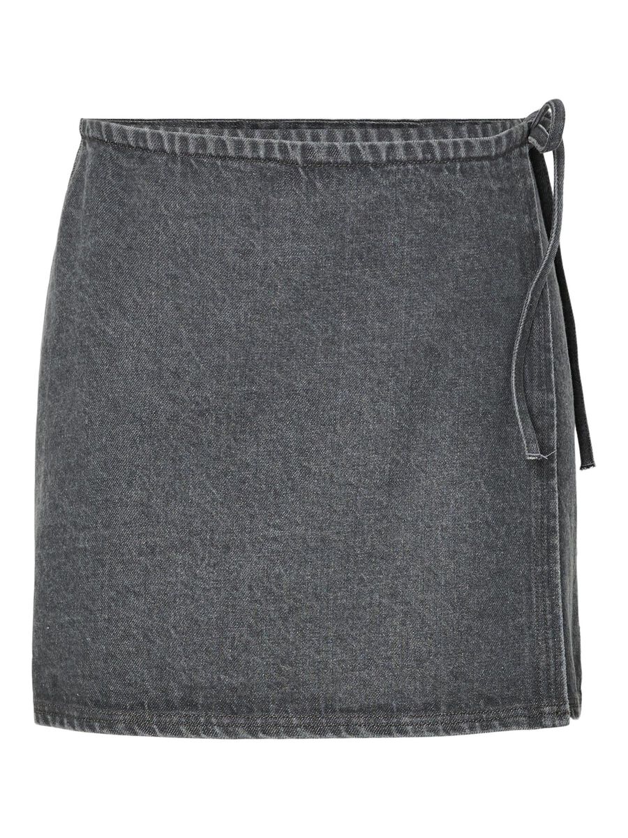 Pieces PCFLORA DENIM WRAP SKIRT, Grey Denim, highres - 17159643_GreyDenim_001.jpg