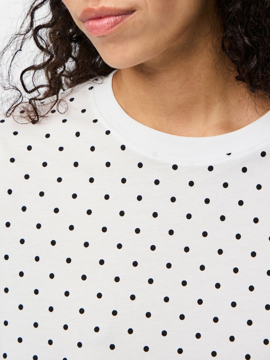 Carousel image - PCRIA PÜNKTCHEN T-SHIRT, Bright White | 4