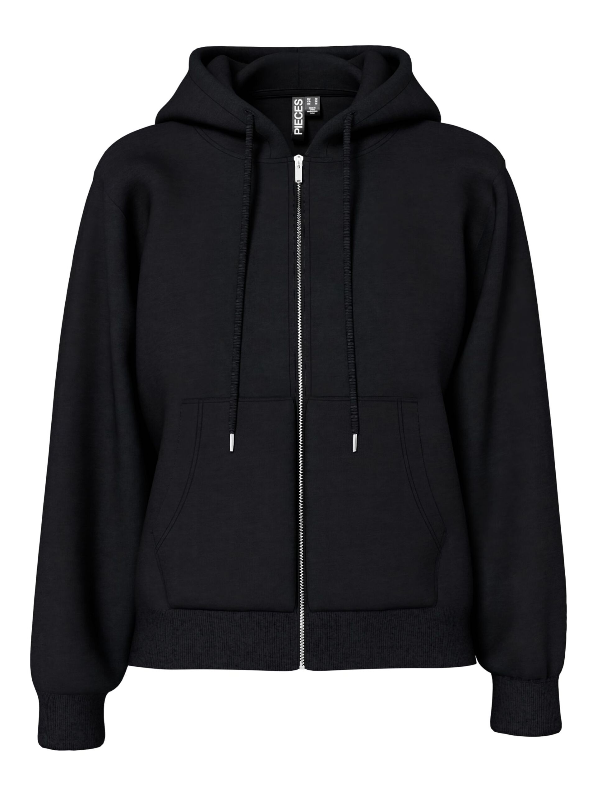 Carousel image - PCCHILLI ZIP-UP HOODIE, Black | 6