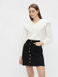 Pieces CAMICIA A MANICHE LUNGHE, Bright White, highres - 17116983_BrightWhite_003.jpg