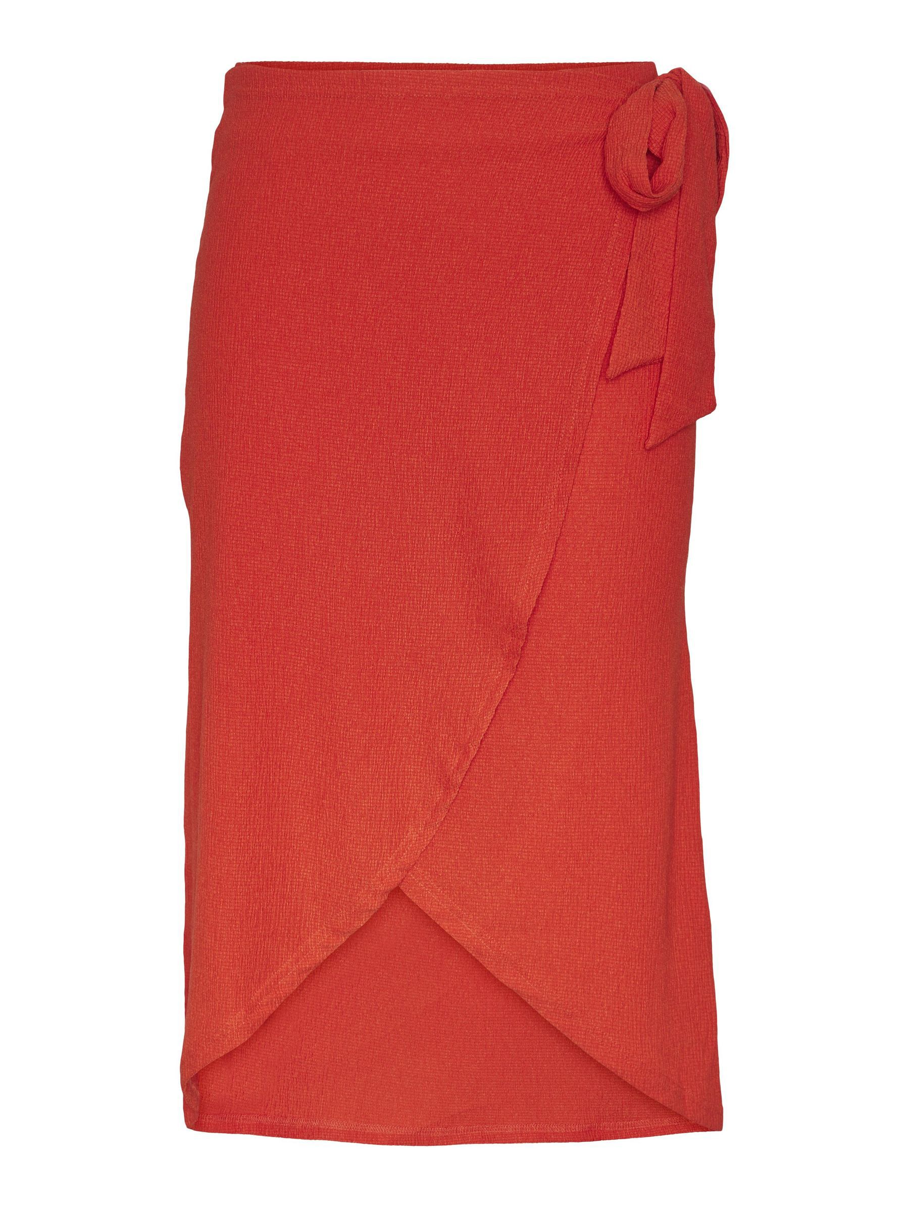 Jupe portefeuille rouge top