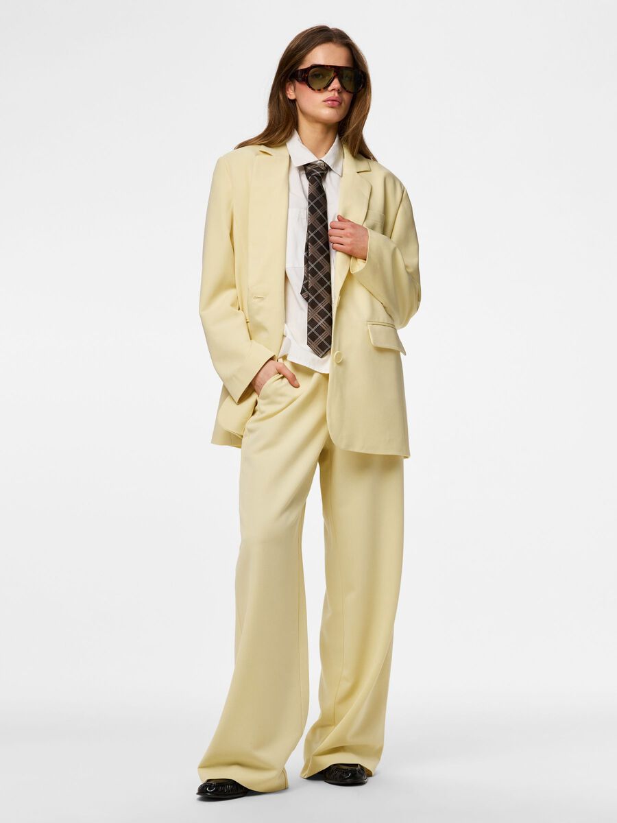 Carousel image - PCKAMIL WIDE-LEG TROUSERS, French Vanilla | 5