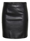 Pieces PCNANI FAUX LEATHER SKIRT, Black, highres - 17149711_Black_001.jpg