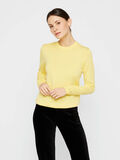 Pieces STRIKKET VISKOSEBLANDET PULLOVER, Lemon Drop, highres - 17097335_LemonDrop_003.jpg