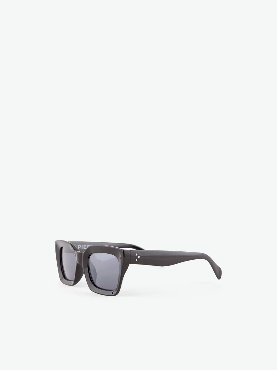 Pieces SQUARE SHAPED SUNGLASSES, Black, highres - 17095455_Black_001.jpg