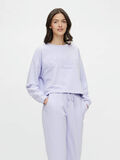 Pieces PCULRIKKA CROPPED SWEATSHIRT, Purple Heather, highres - 17118244_PurpleHeather_003.jpg