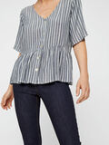 Pieces STRIPED PEPLUM BLOUSE, Night Sky, highres - 17097571_NightSky_699887_006.jpg