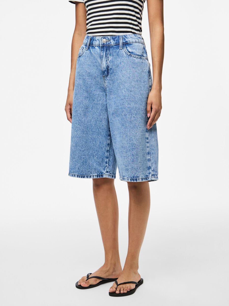 Pieces PCSKY - TMH BERMUDA, Medium Blue Denim, highres - 17161960_MediumBlueDenim_003.jpg