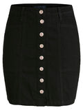 Pieces MID WAIST DENIM ROK, Black, highres - 17092822_Black_001.jpg