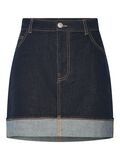 Pieces PCFRANNA DENIM MINI SKIRT, Dark Blue Denim, highres - 17161245_DarkBlueDenim_001.jpg