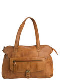 Pieces LEATHER SHOULDER BAG, Cognac, highres - 17085467_Cognac_001.jpg