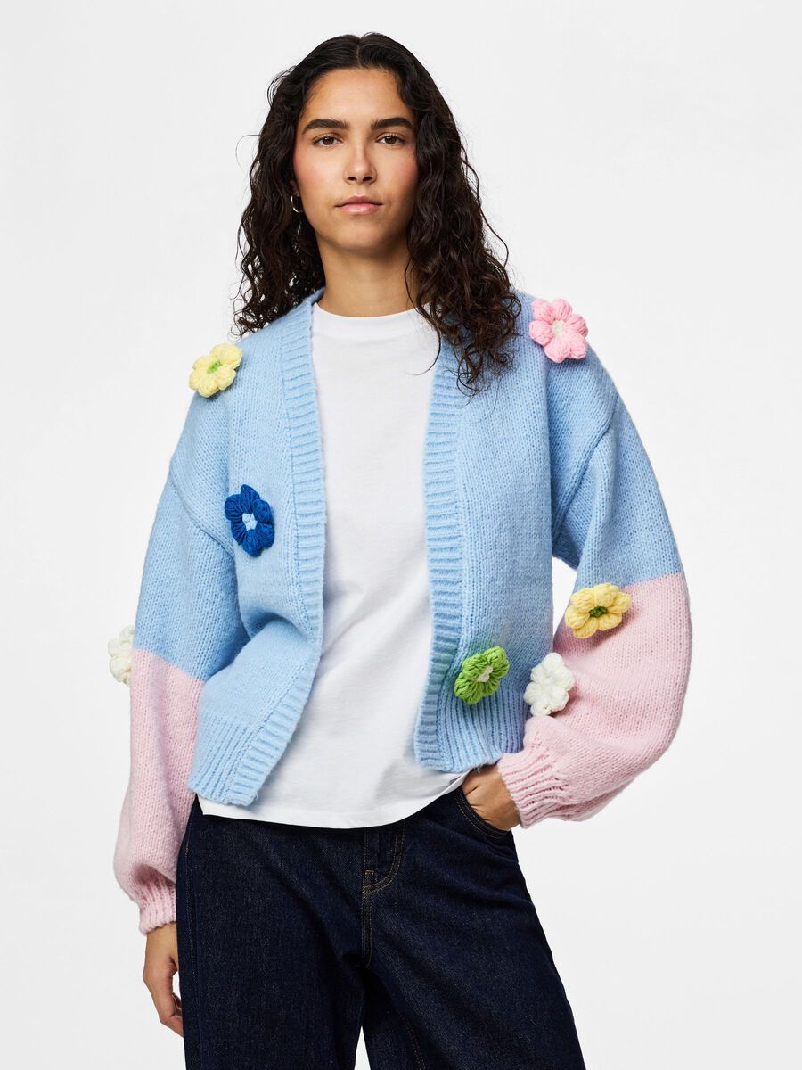 Product carousel image - PCJENNER KNITTED CARDIGAN, Cashmere Blue | 1